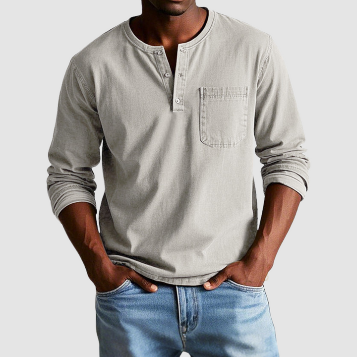Harrison™ Vintage Henley Shirt