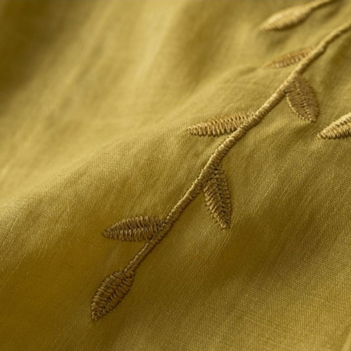 Margarita™ Loose Retro Cotton-Linen Top