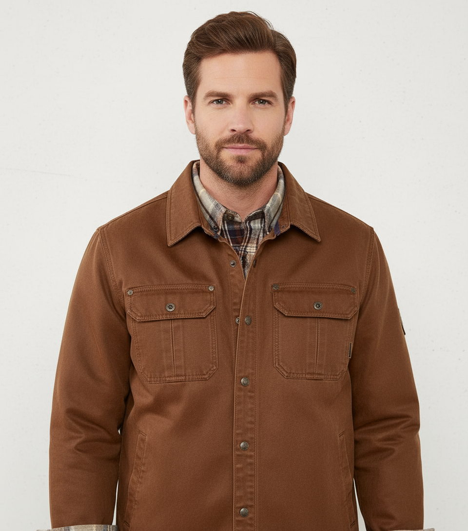 Fashion Glam | Men's Casual Buttoned Denim Shirt