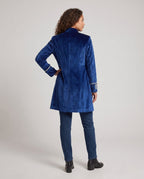 Ladies elegant velvet tailcoat with elaborate buttons Fashion Glam