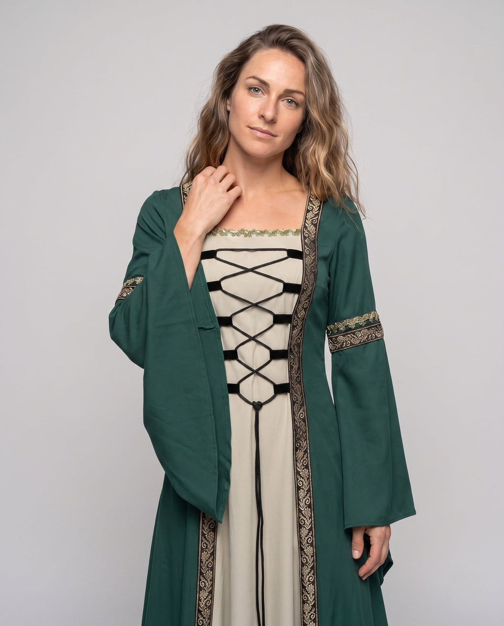 Women's historic fairy tale dress with elegant lacing design Fashion Glam