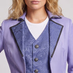Women's Charming Suit Coat with Detailed Waistcoat Fashion Glam