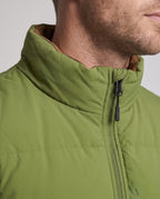Men's Urban Quilted Vest Set with Integrated Crossbody Bag and Adjustable Hem