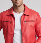Men's Fashion Faux Leather Jacket with Practical Zipper Pockets Fashion Glam