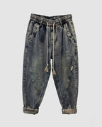 Ladies Comfortable Denim Harem Pants Fashion Glam