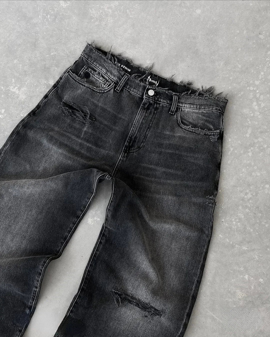 Fashion Glam | American Washed Retro Jeans for Men