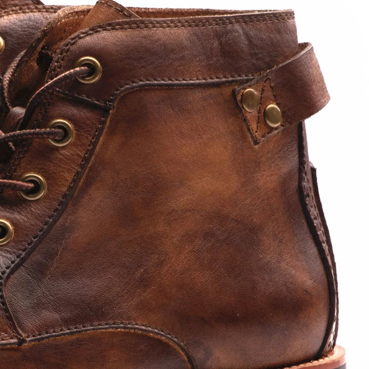 WYATT – RETRO ROUND NOSE MEN'S BOOTS