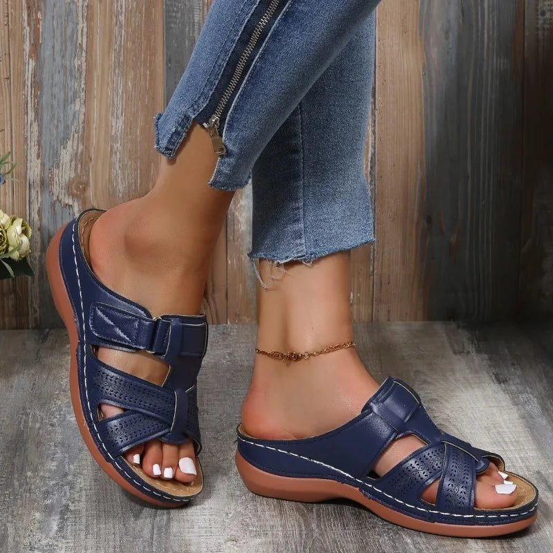 Gaia | Women's Vintage Orthopedic Wedge Sandals