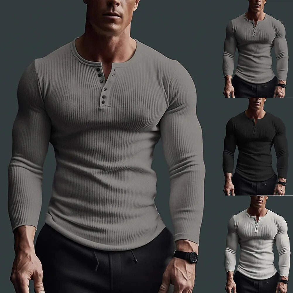 Slim-Fit-Henley-Shirt