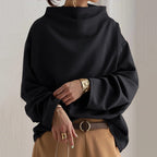 Fashion Glam | Elegant Loose-Fit Turtleneck Blouse