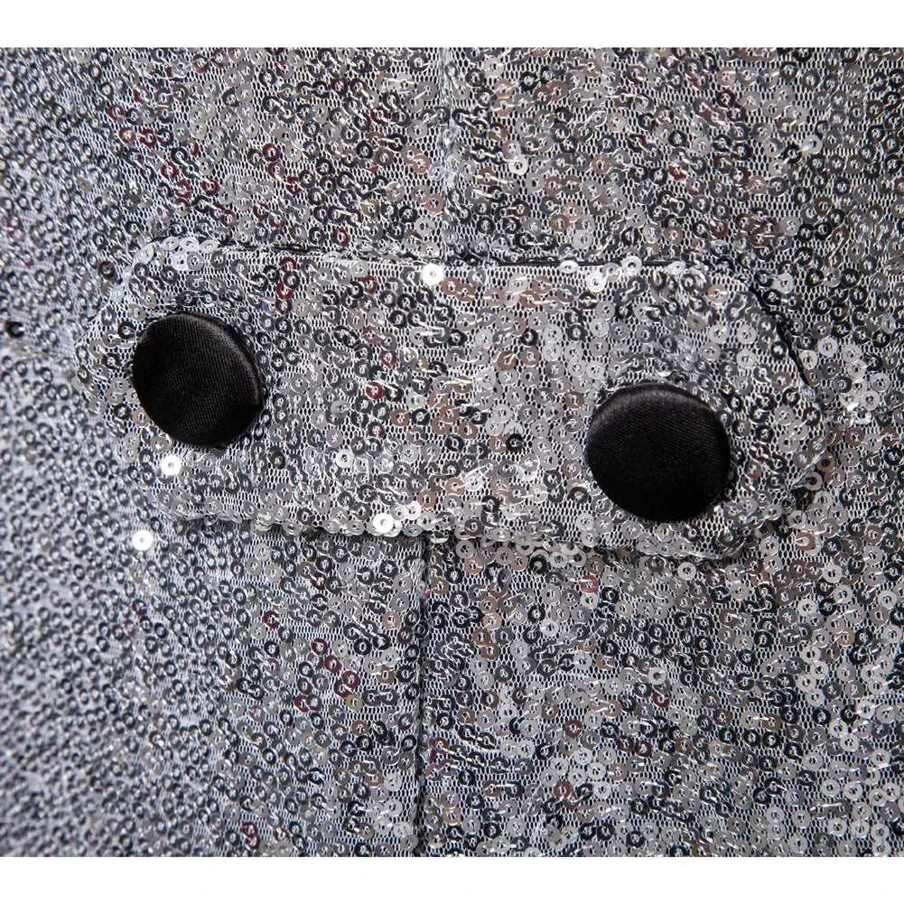 Fashion Glam | Men's Glitter Tailcoat with Sequins for Special Occasions