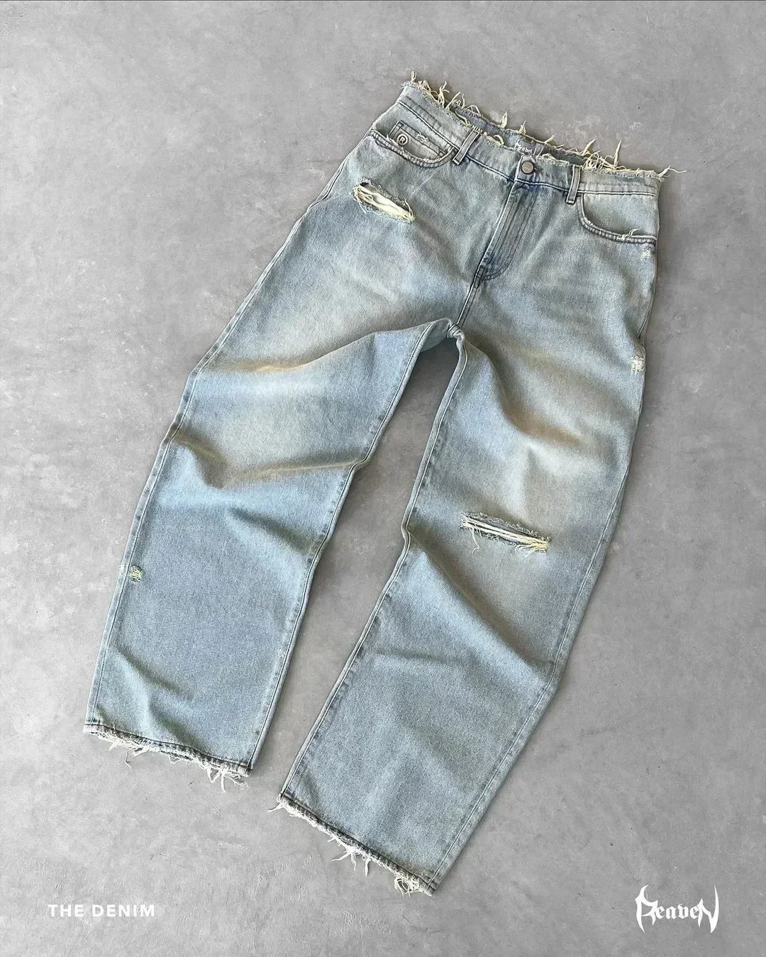 Fashion Glam | American Washed Retro Jeans for Men