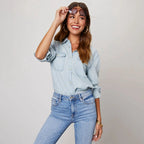Fashion Glam | Light Denim Shirts