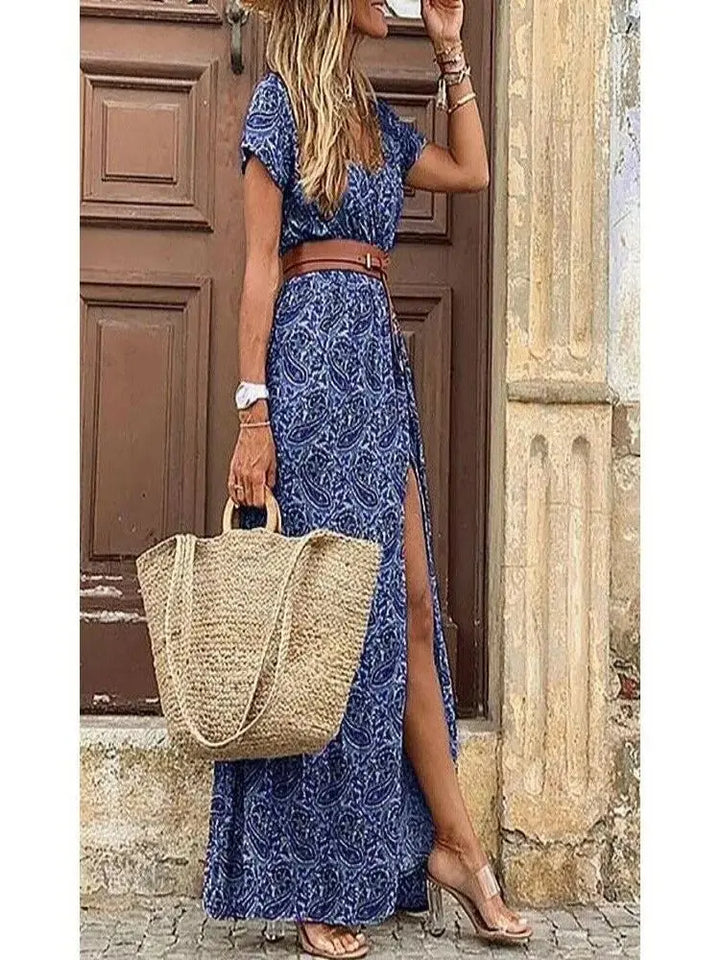 Vivienne - Floral Pleated Midi Dress