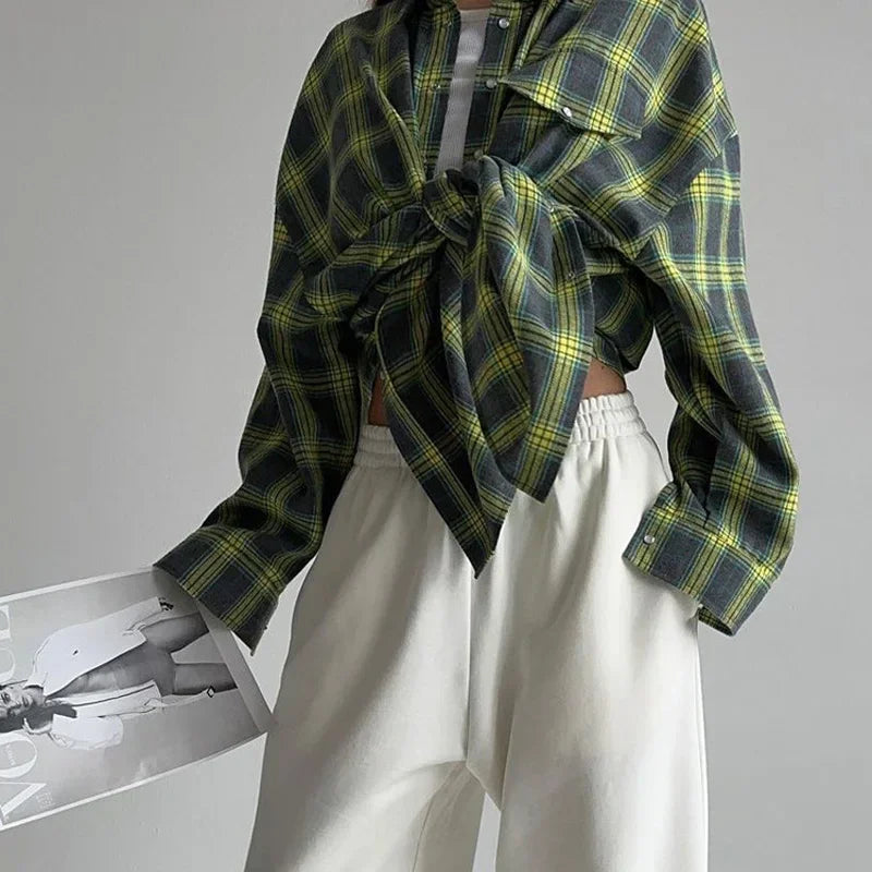 Fashion Glam | Classic Flannel Shirt with Checks Cotton Soft and Stylish