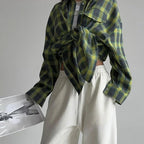 Fashion Glam | Classic Flannel Shirt with Checks Cotton Soft and Stylish