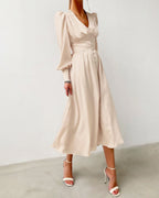 Fashion Glam | Elegant Satin Dresses for Spring and Summer