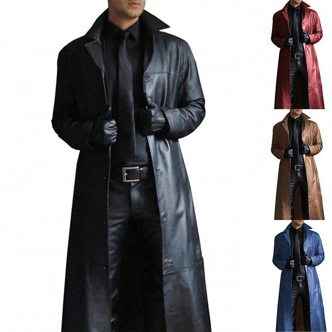 Fashion Glam | Premium Men’s Leather Coat Elegant & Timeless