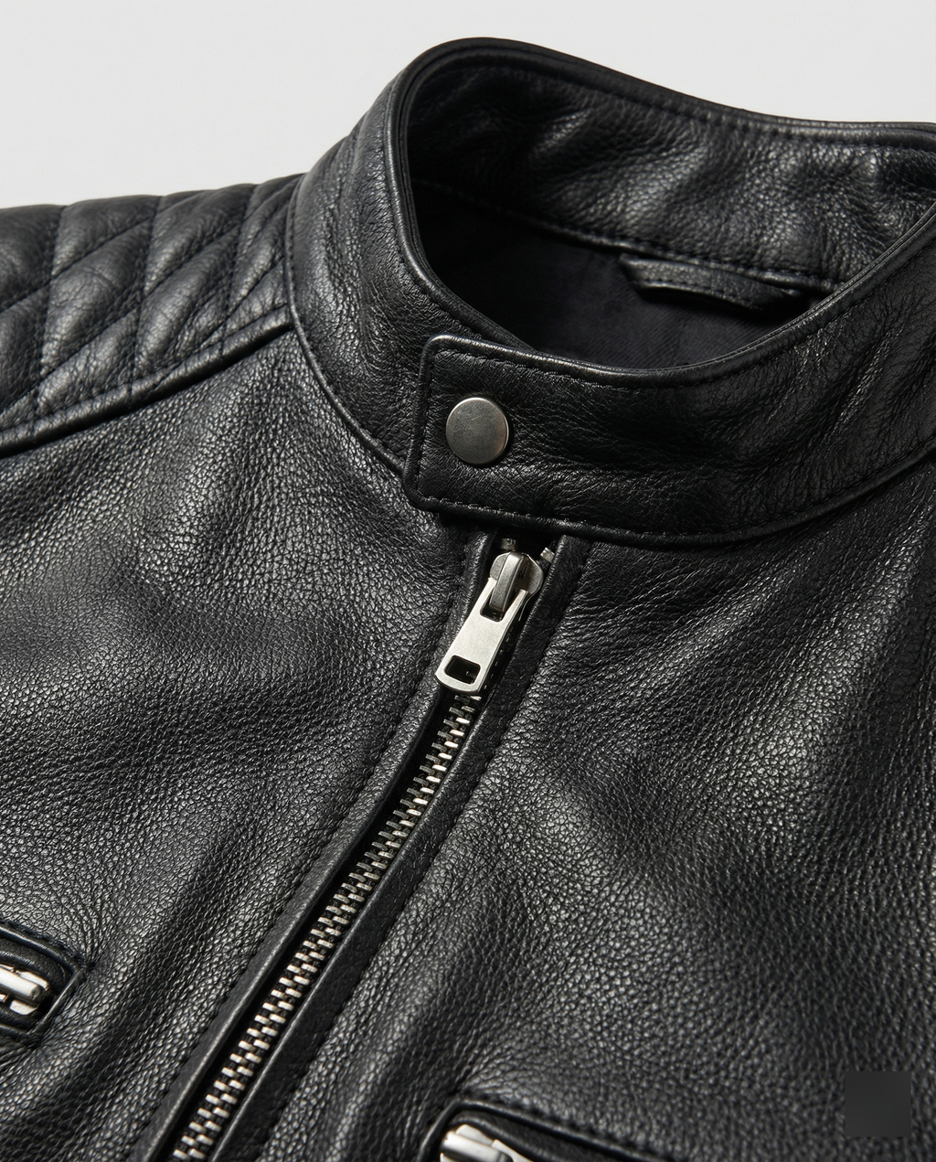 Fashion Glam | Biker jacket in classic moto style - Slim fit fashionable transitional jacket for leisure and everyday use