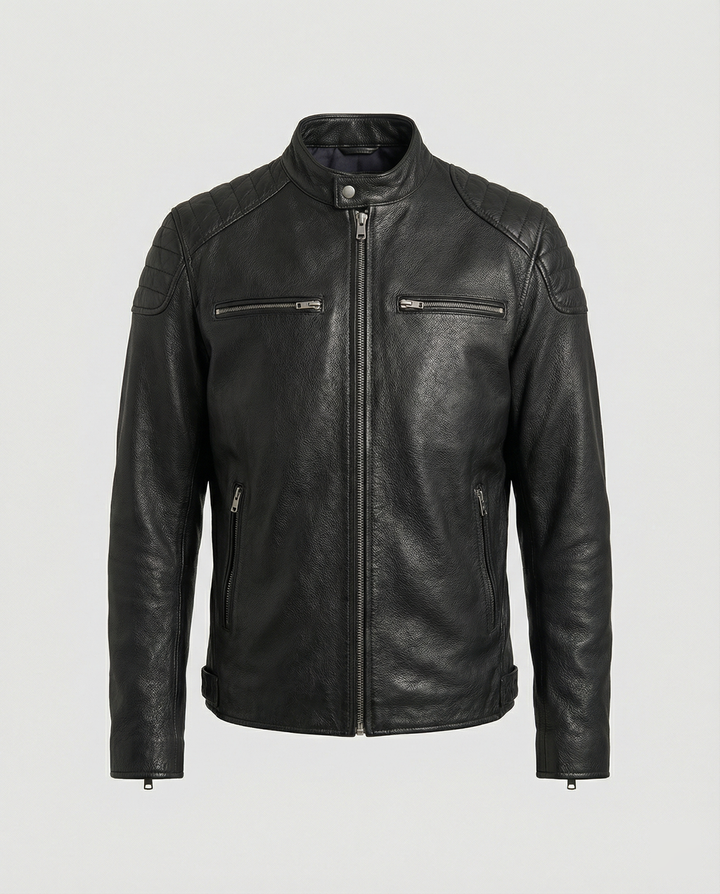Fashion Glam | Biker jacket in classic moto style - Slim fit fashionable transitional jacket for leisure and everyday use
