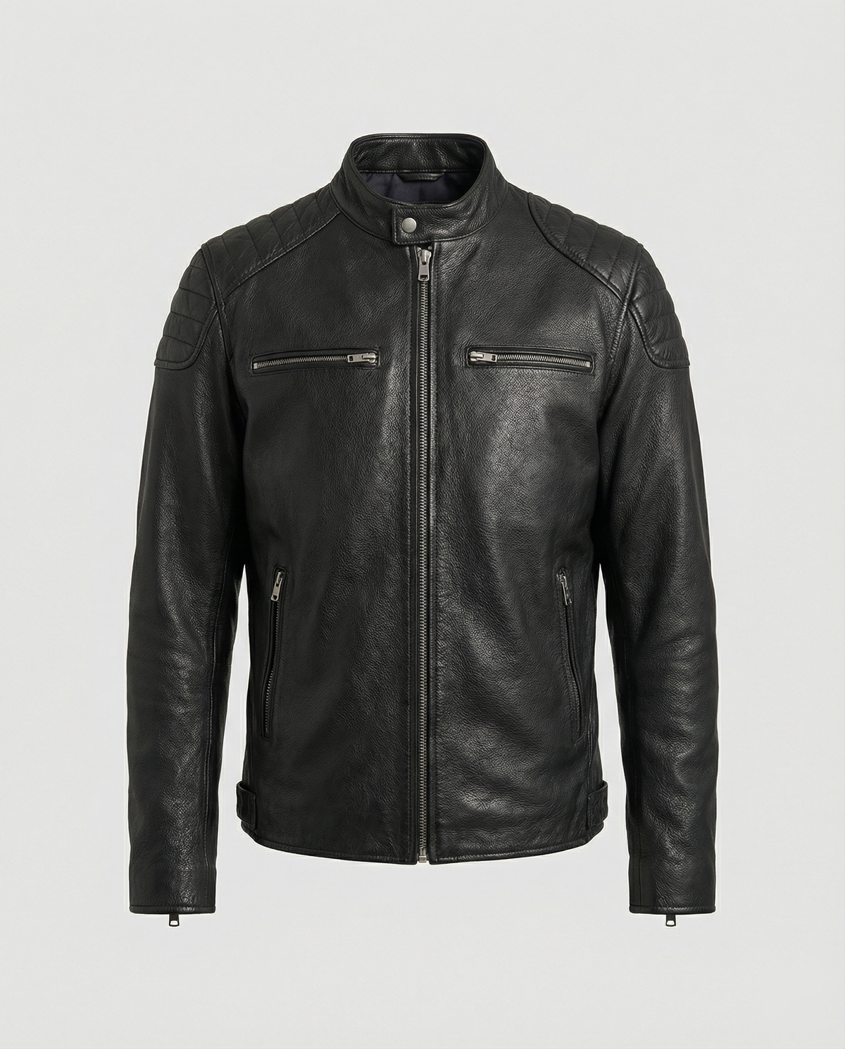 Fashion Glam | Biker jacket in classic moto style - Slim fit fashionable transitional jacket for leisure and everyday use