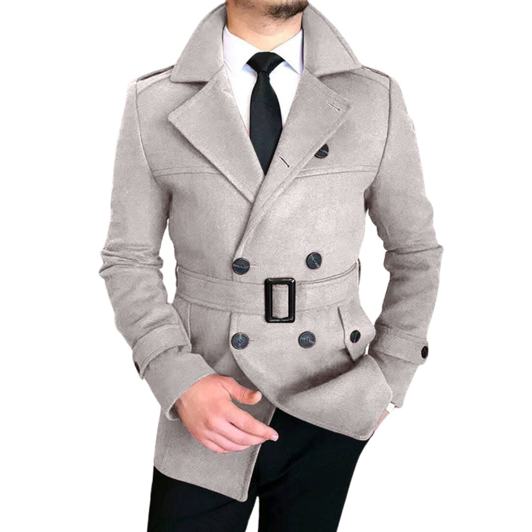 SAVILE & STONE - WOOL TRENCH COAT