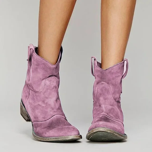 DANICA – WESTERN CHIC ANKLE BOOTS