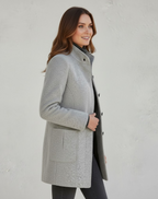 Fashion Glam | Short Coat Modern Elegant Transitional Jacket for Everyday & Work