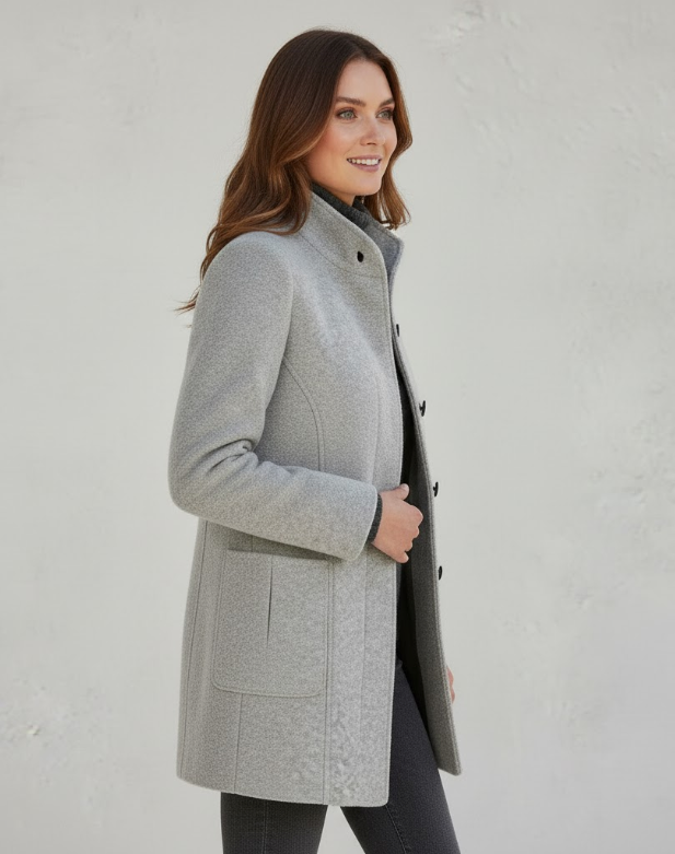 Fashion Glam | Short Coat Modern Elegant Transitional Jacket for Everyday & Work