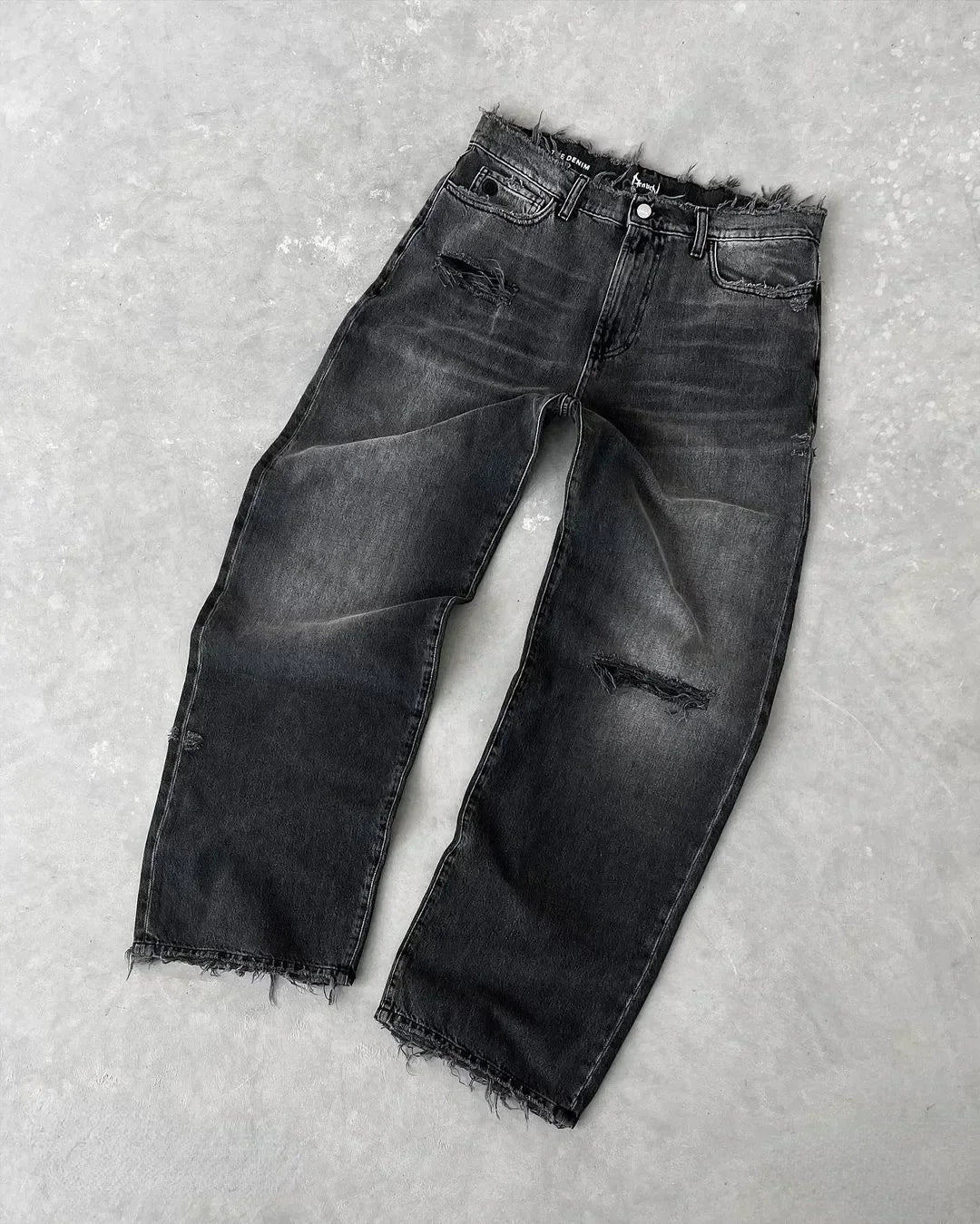 Fashion Glam | American Washed Retro Jeans for Men