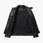 Fashion Glam | Biker jacket in classic moto style - Slim fit fashionable transitional jacket for leisure and everyday use