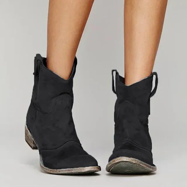 DANICA – WESTERN CHIC ANKLE BOOTS