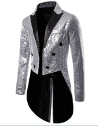 Fashion Glam | Men's Glitter Tailcoat with Sequins for Special Occasions