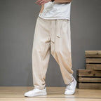 Men's Casual Linen Pants in Taupe Color