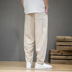 Men's Casual Linen Pants in Taupe Color