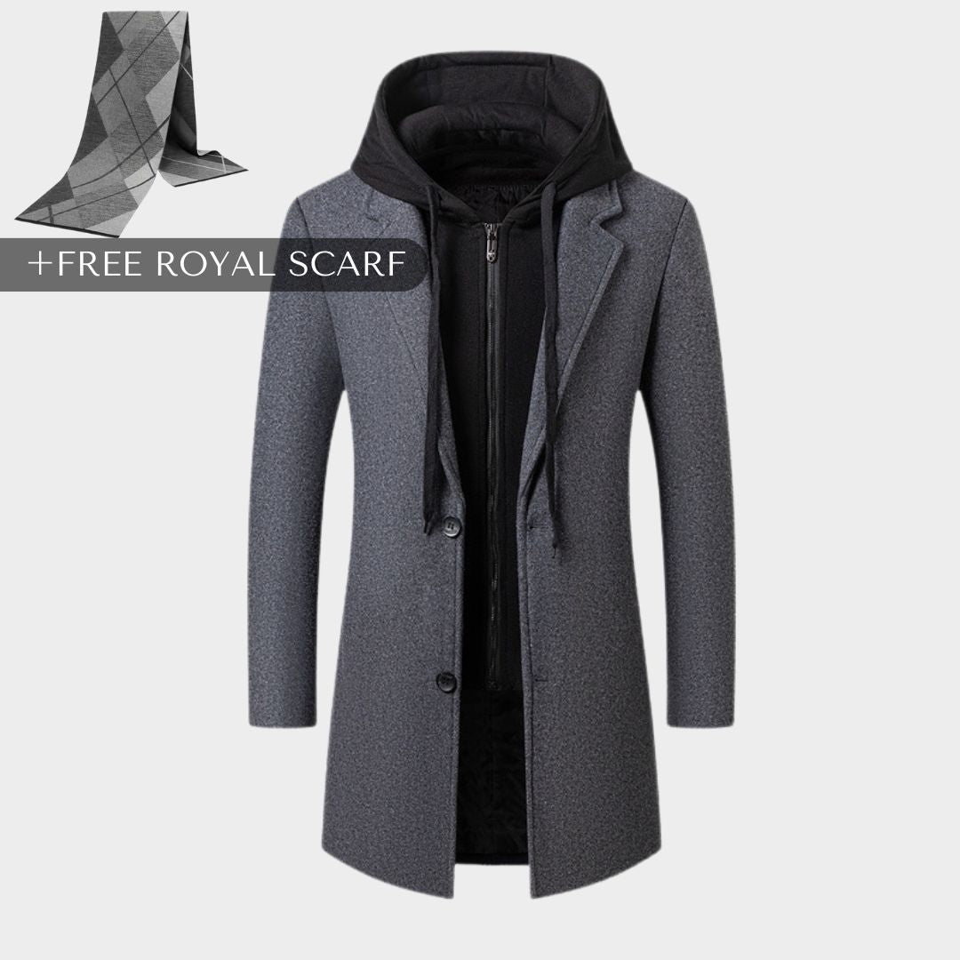 THE ROYAL - PREMIUM WOOL COAT | FREE ROYAL SCARF