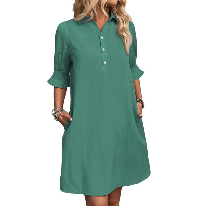 ALETHEA – ELEGANCE BUTTON-DOWN DRESS
