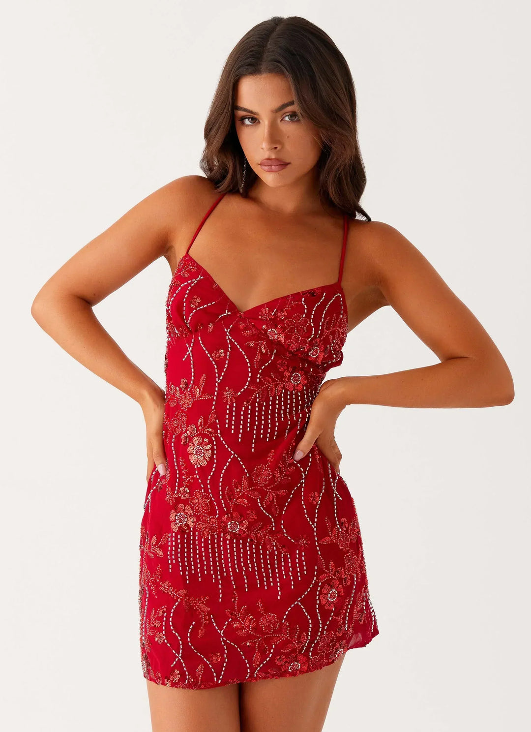 SIENNA – SEQUIN EMBELLISHED MINI DRESS