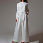 Fashion Glam | Long Sleeve And Wide Leg Pants For Women