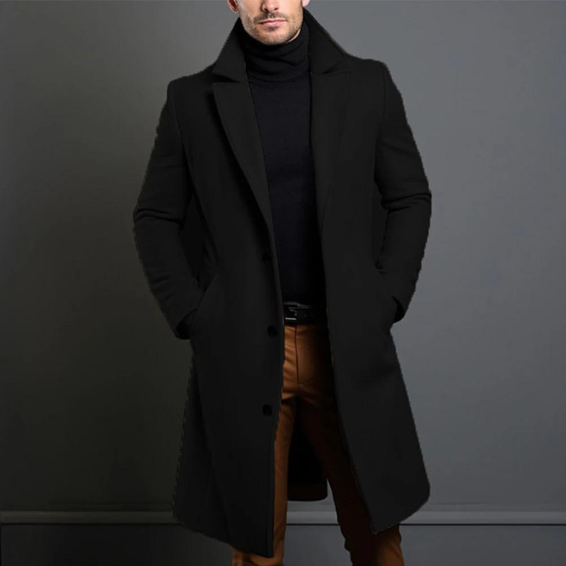 Fashion Glam | Wool coat for men - Weather resistant