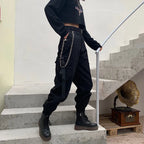 Fashion Glam | High Waist Elastic Cargo Pants