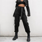 Fashion Glam | High Waist Elastic Cargo Pants