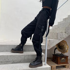 Fashion Glam | High Waist Elastic Cargo Pants