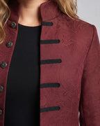 Ladies elegant tailcoat with elaborate jacquard pattern Fashion Glam