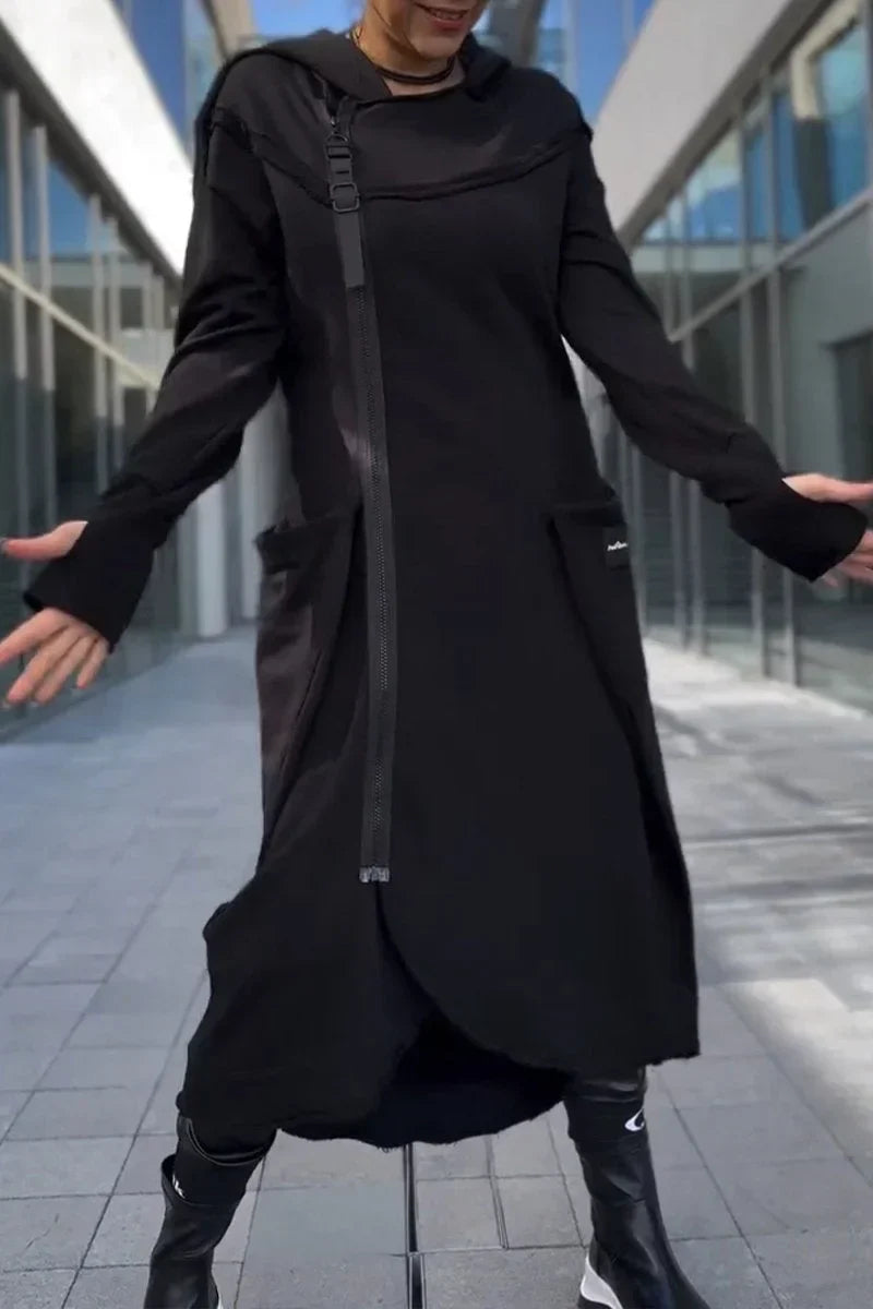 BEA– URBAN EDGE HOODED MAXI COAT