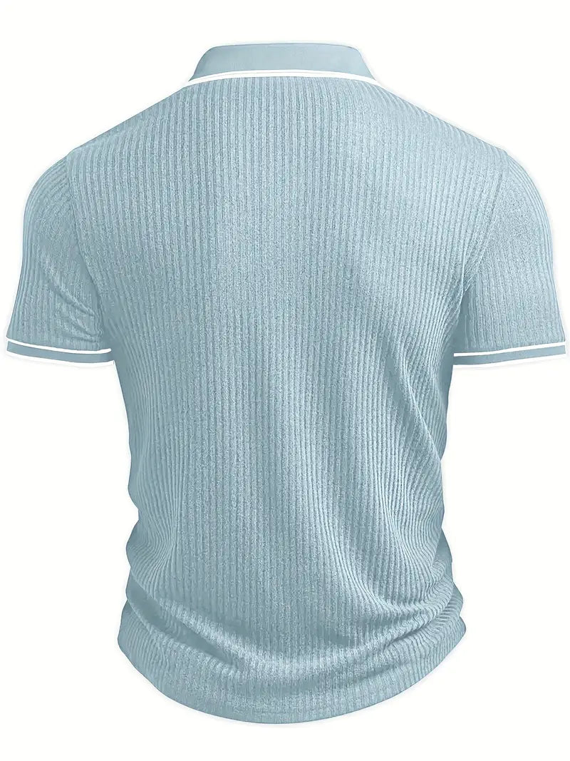 JASON – MODERN RIBBED POLO SHIRT