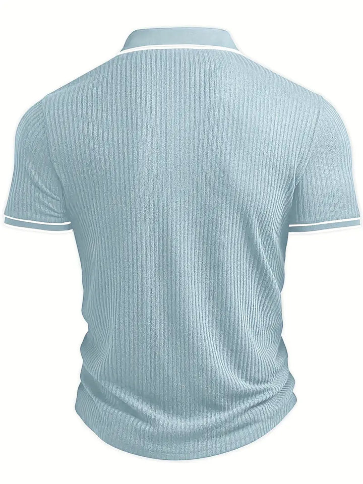 JASON – MODERN RIBBED POLO SHIRT