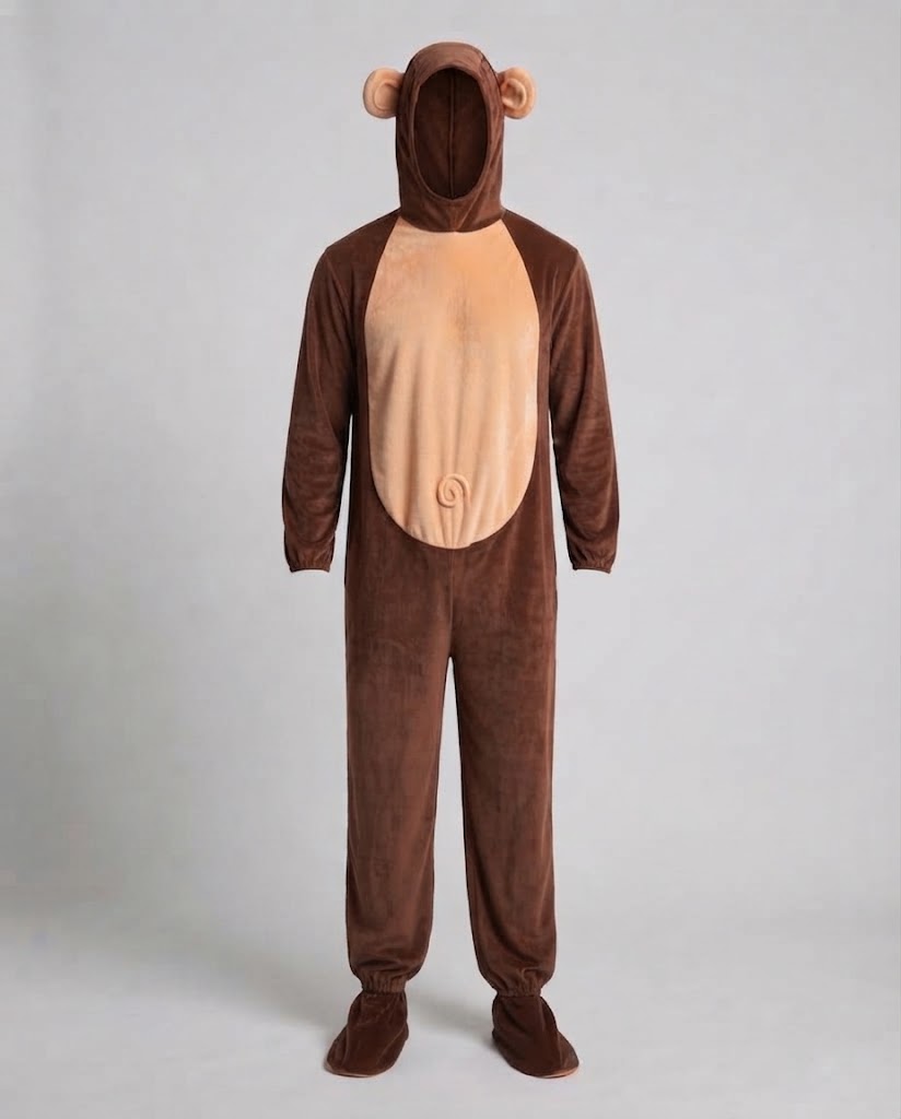 Men's Plush Monkey Suit Fashion Glam