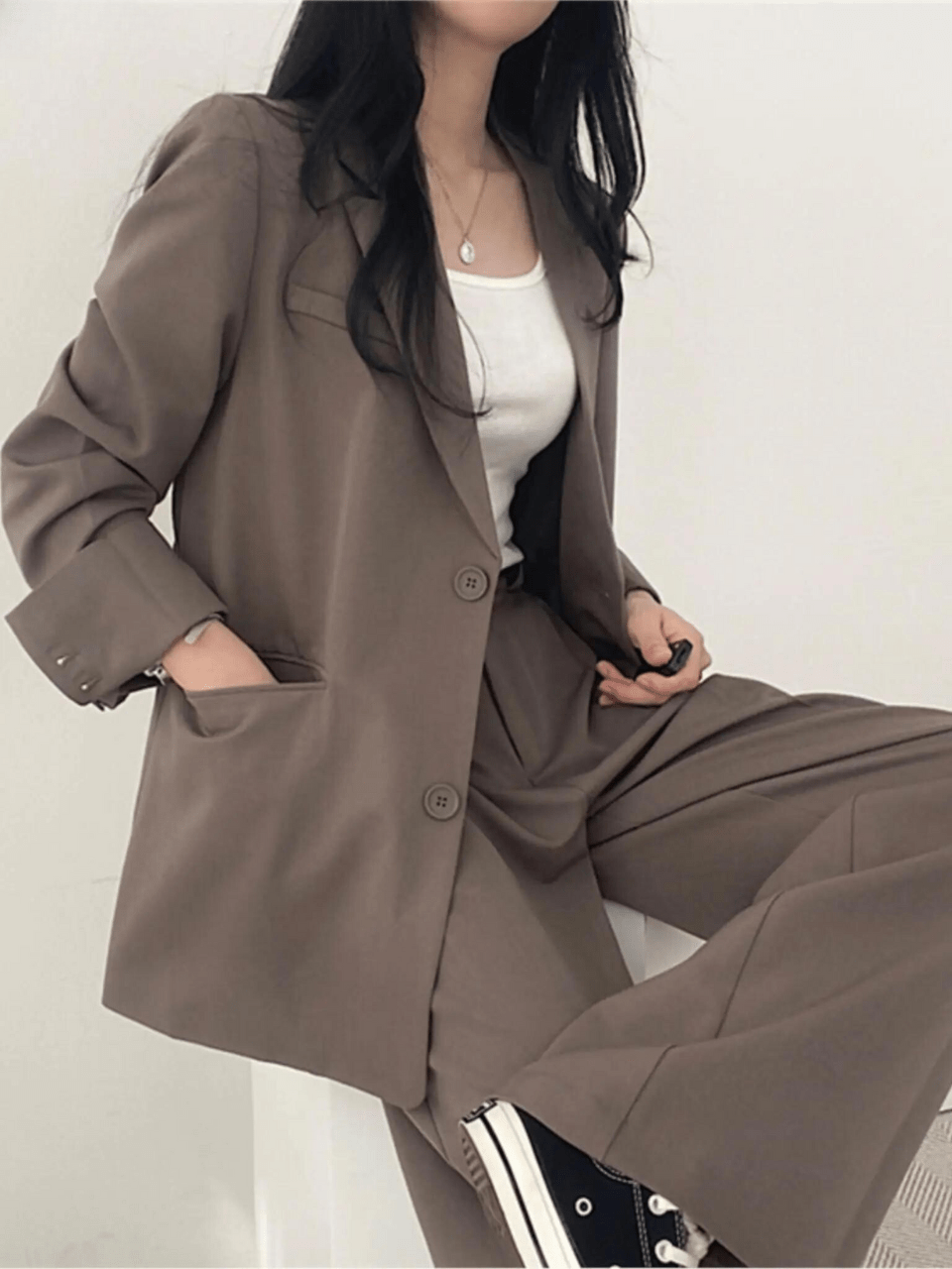 Fashion Glam | Two-Piece Women's Suit Trouser Suit Women Casual Suit