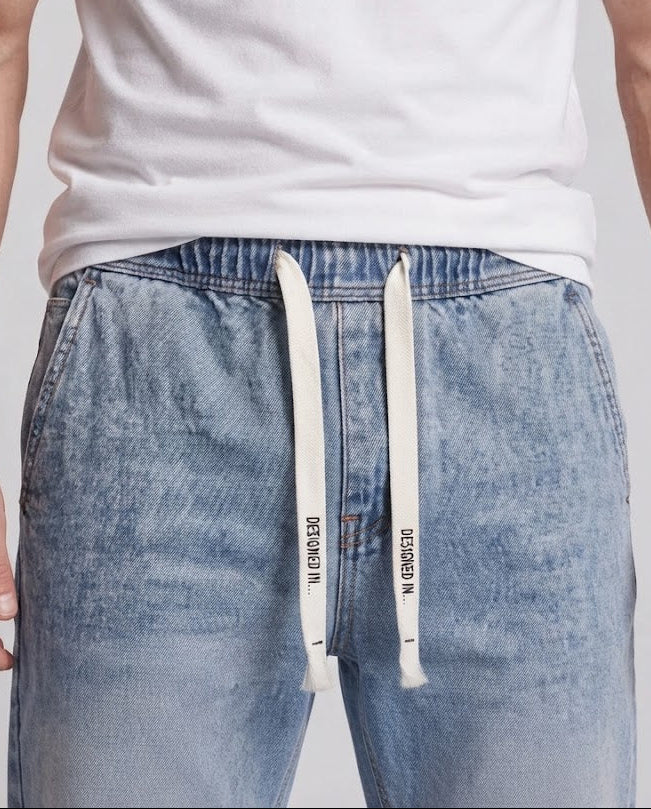 Men Comfortable Loose Denim Pants Fashion Glam